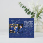 Moderne Afstudeerfeest Foto Weergave Briefkaart (Staand voorkant)
