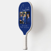 Moderne afstudeerfeest foto weergave pickleball paddle (Links)