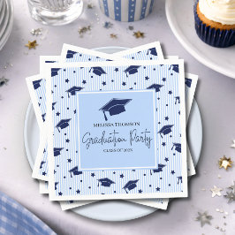 Moderne afstudeerfeest in Navy blauw Servet
