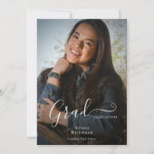 Moderne afstudeerfeest voor foto-Afstuderen script Kaart (Voorkant)