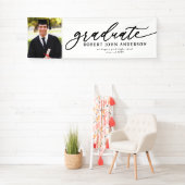 Moderne Afstudeerfoto Afgestudeerde Spandoek (Insitu)