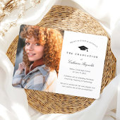 Moderne Afstudeerfoto Afstudeer Aankondiging