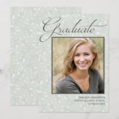 Moderne Afstudeerfoto Afstudeer Aankondiging (Voorkant / Achterkant)