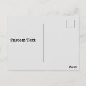 Moderne afstudeerfoto briefkaart - Minimale aankon (Achterkant)