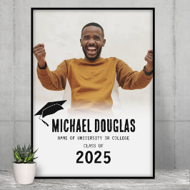 Moderne afstudeerfoto  foto afdruk