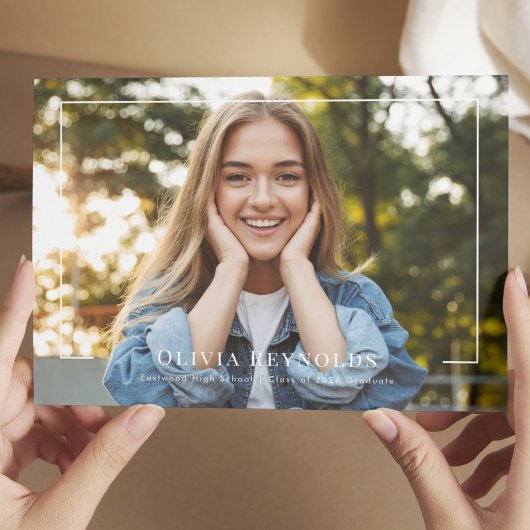 Moderne Afstudeerfoto Kaart