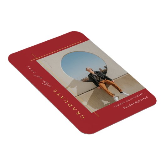 Moderne afstudeerfoto magneet (Rechterzijde)