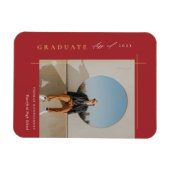 Moderne afstudeerfoto magneet (Horizontaal)