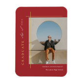 Moderne afstudeerfoto magneet (Verticaal)