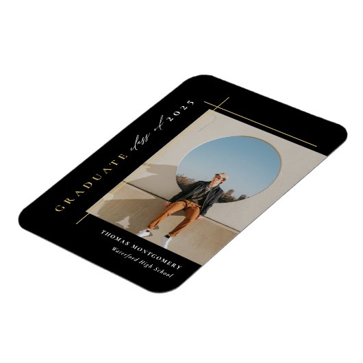 Moderne afstudeerfoto magneet (Linkerzijde)