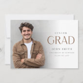 Moderne Afstudeerfoto Master Afstuderen Aankondiging (Voorkant)