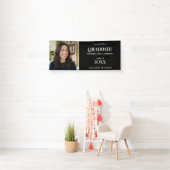Moderne Afstudeerfoto Naam Viering Spandoek (Insitu)