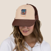 Moderne afstudeerfoto trucker pet (In situ)