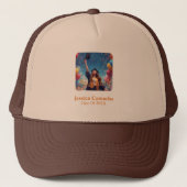 Moderne afstudeerfoto trucker pet (Voorkant)