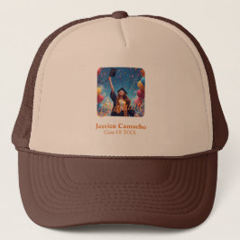 Moderne afstudeerfoto trucker pet
