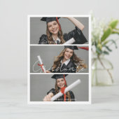 Moderne afstudeerfoto's Afstuderen Kaart (Staand voorkant)