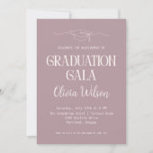 Moderne afstudeergala foto uitnodiging (Voorkant)