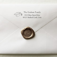 Moderne afstudeerhoed retouradres