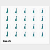 Moderne afstudeerkwast enveloppe zegel sticker (Vel)