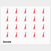 Moderne afstudeerlintenveloppe Zegellak Sticker (Vel)