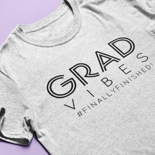 Moderne afstudeertrends Minimalistisch op maat gem Tri-Blend Shirt