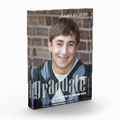 Moderne Afstudeertypografie Acryl Fotoblok (Links)