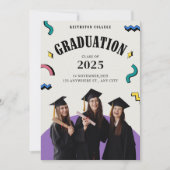 Moderne afstudeeruitnodigingen Aankondigingen 2025 (Voorkant)