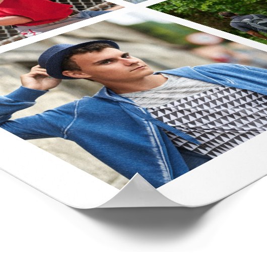 Moderne, Afstuderen 18-fotokleuren, aangepaste kle Poster (Hoek)