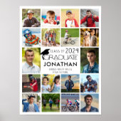 Moderne, Afstuderen 18-fotokleuren, aangepaste kle Poster (Voorkant)