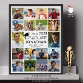 Moderne, Afstuderen 18-fotokleuren, aangepaste kle Poster