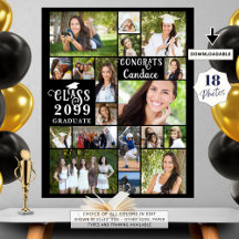 Moderne Afstuderen 18 jaar fotocollage