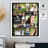 Moderne Afstuderen 18 jaar fotocollage Poster