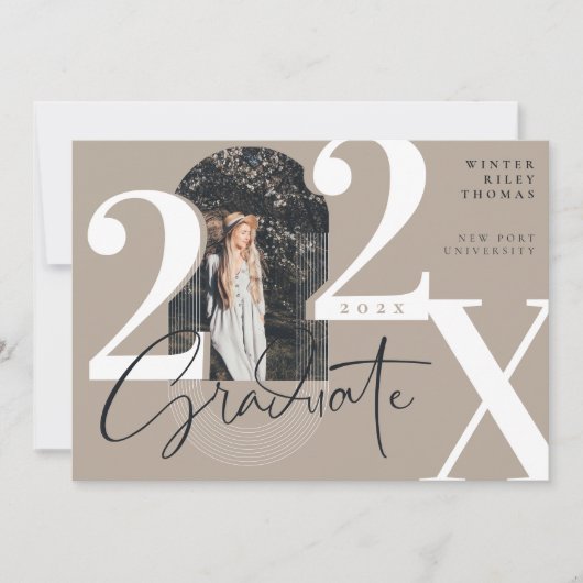 Moderne Afstuderen 2022 Concentric Arch Foto Kaart (Voorkant)