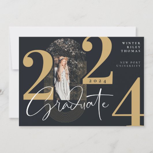 Moderne Afstuderen 2022 Concentric Arch Foto Kaart (Voorkant)