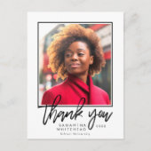 Moderne Afstuderen 2022 Foto: White - bedankt Briefkaart (Voorkant)