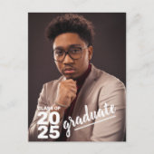 Moderne Afstuderen 2023 High School Photo Aankondigingskaart (Voorkant)