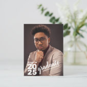 Moderne Afstuderen 2023 High School Photo Aankondigingskaart (Staand voorkant)