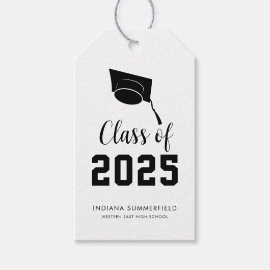 Moderne Afstuderen 2026 Minimalistisch Schrift Afs Cadeaulabel (Voorkant)