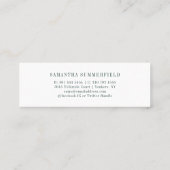 Moderne Afstuderen 2026 Naam Modern Lettertype Contactkaartje (Achterkant)