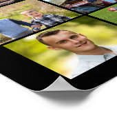 Moderne, Afstuderen 23-fotoCollage, aangepaste kle Poster (Hoek)