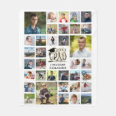 Moderne Afstuderen 35 Fotocollage AFSTUDEERDER Fleece Deken (Voorkant)