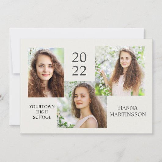 Moderne Afstuderen 3 Aankondiging van fotocollage (Voorkant)
