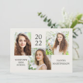 Moderne Afstuderen 3 Aankondiging van fotocollage (Staand voorkant)