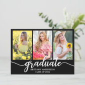 Moderne Afstuderen Aankondiging 3 Fotokaart (Staand voorkant)