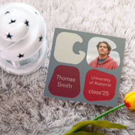 Moderne Afstuderen Aankondiging Foto's en vormen