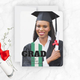 Moderne Afstuderen Aankondiging Fotosjabloon