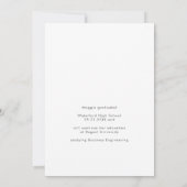 Moderne afstuderen aankondiging in 2023 (Achterkant)