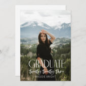 Moderne afstuderen aankondiging in 2023 (Voorkant / Achterkant)