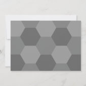 Moderne Afstuderen Abstract grijs sparen de Datum Kaart (Achterkant)