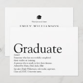 Moderne Afstuderen afstudiepunt Kaart (Voorkant / Achterkant)